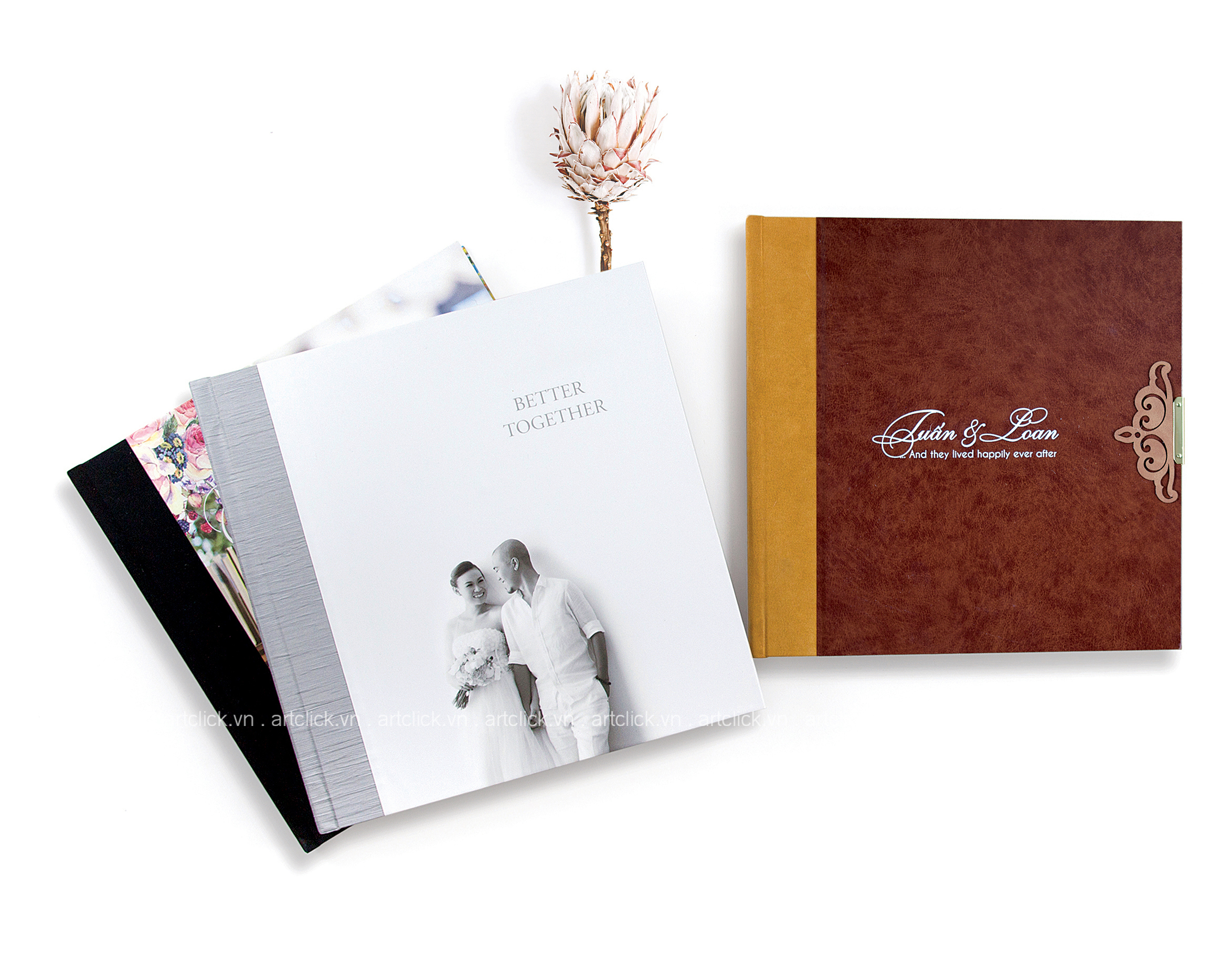 Bìa album cưới photobook hỗn hợp 